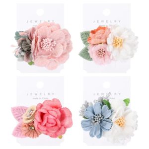 Artificial Flower Hair Clips