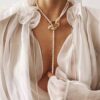Long Pearl Choker - Image 4