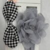 Grey & White Headband