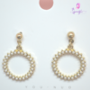 Hanging Round Loop with studded Pearl - Image 2