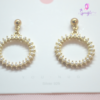 Hanging Round Loop with studded Pearl - Image 3