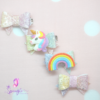 Glittery Unicorn Resin Bows