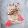 Leather Bow and Tassel Snaps