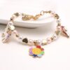 Unicorn, Rainbow and Flower Bracelet