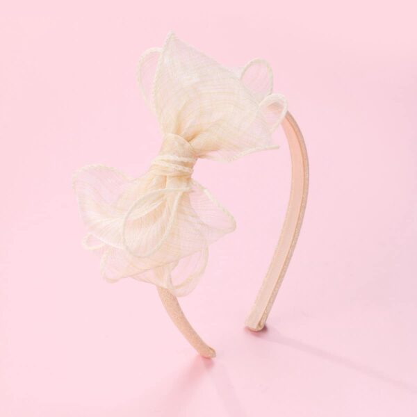 Cream Georgette Hairband