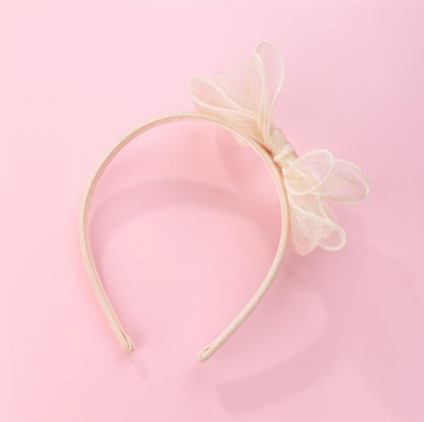 Cream Georgette Hairband - Image 2