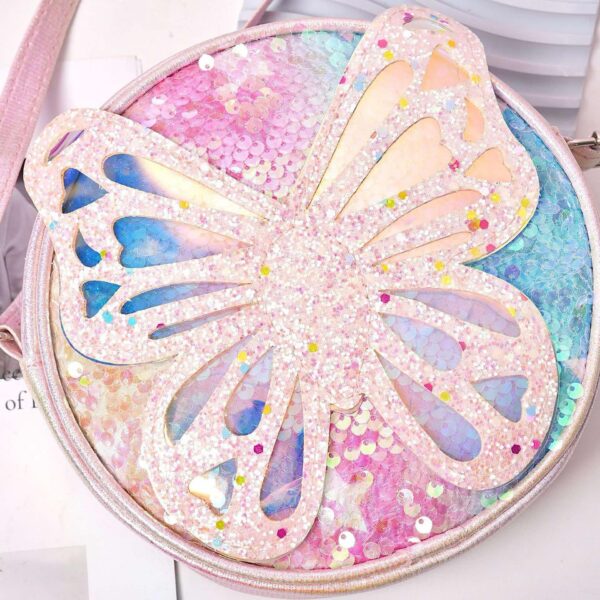 Pink Butterfly Crossbody - Image 2