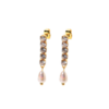 Hanging with Pearl Droplet (Gold Platted)