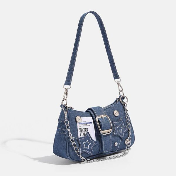 Y2K Blue Denim Bag - Image 4